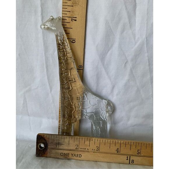 KOSTA BODA Glass Zoo Series 7” GIRAFFE FIGURINE 70’s MCM VTG paperweight - Picture 2 of 2